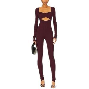 Lovers and Friends Tanya Jumpsuit. Midnight Burgundy. Sz M